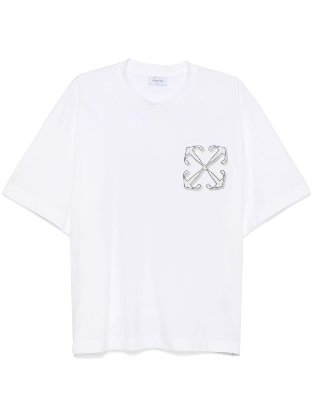 Off-White c/o Virgil Abloh Dragon Print Jersey T-Shirt in White