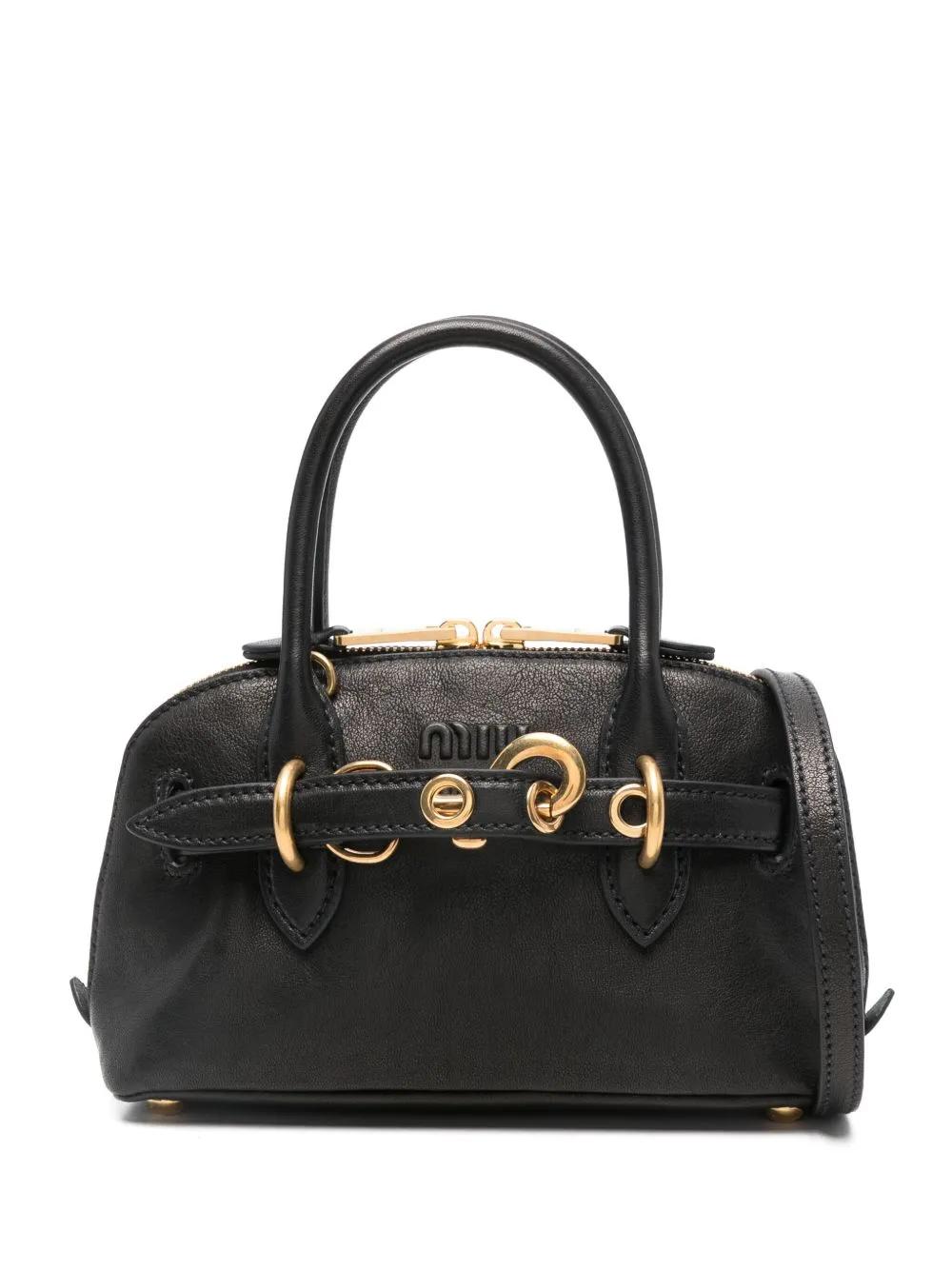 【MiuMiu】アドベンチャー ミニトートバッグ☆SALE中 Miu Miu Aventure Mini Bag in Black | Lyst