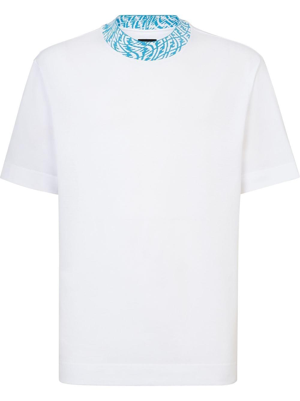 Fendi Cotton Ff Vertigo Contrast Collar 