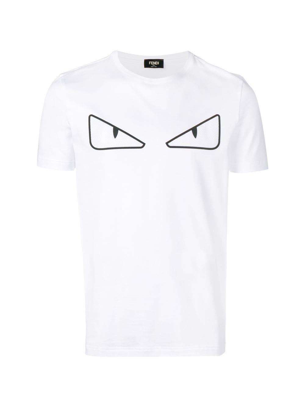 Fendi Bag Bugs Eyes T-shirt in White for Men | Lyst UK