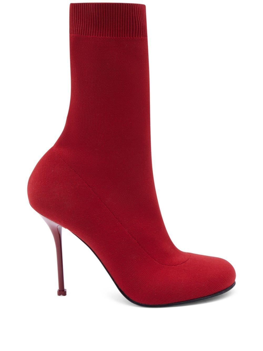 Alexander McQueen Kids lace-up tall boots - Red