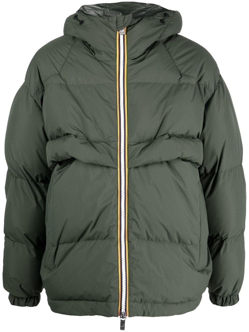 K-Way Feather Down Puffer Jacket in Green | Lyst