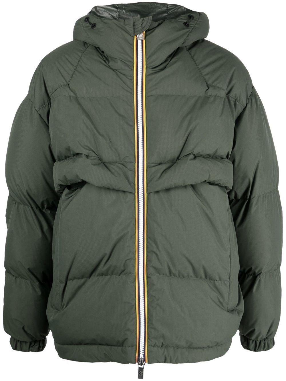 KWay Feather Down Puffer Jacket in Green Lyst