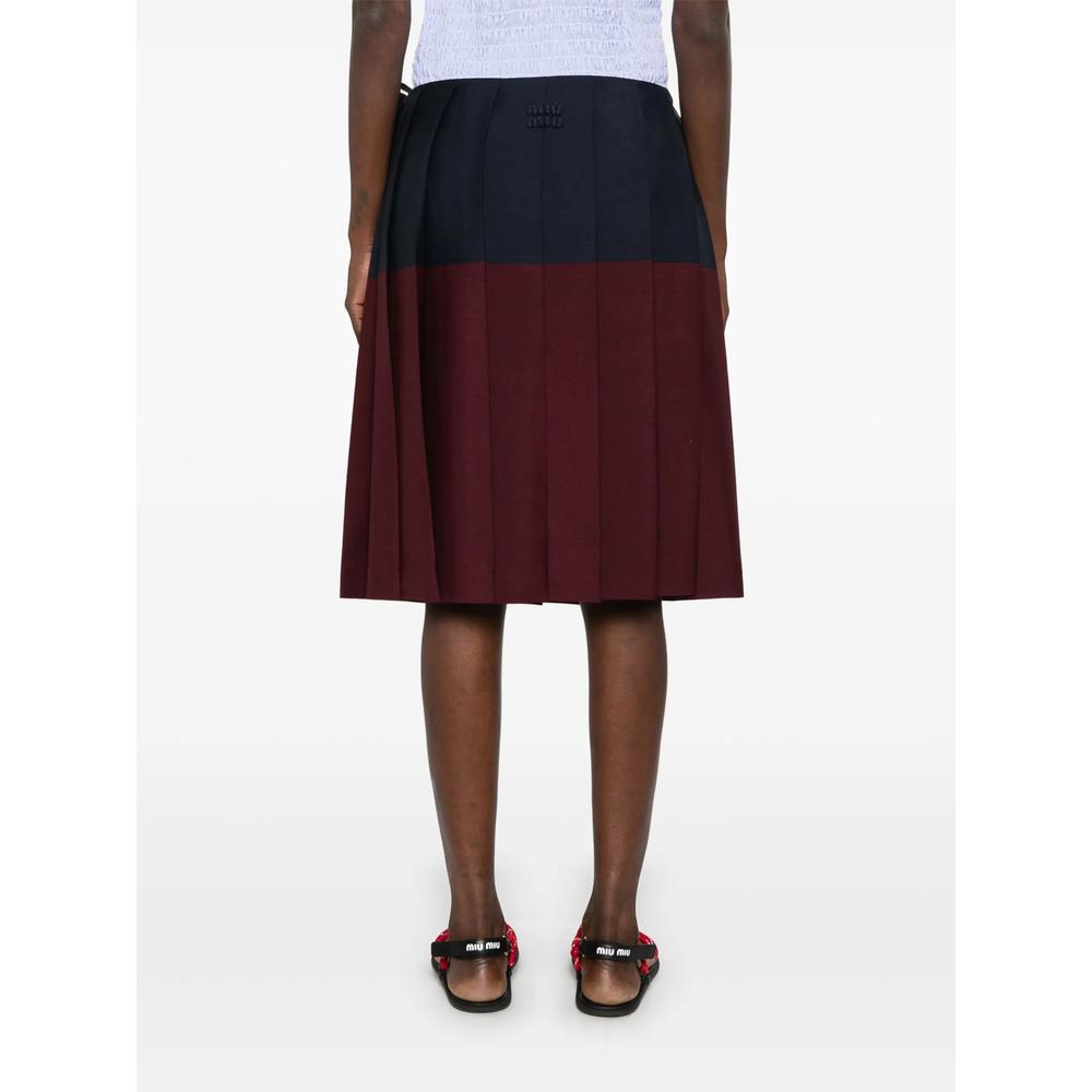 スカート MiuMiu FW25 Miu Miu Skirts (MG2467SOOO 17LXF0OBD) Miu Miu ミュウミュウ ミニスカート | ニュートラル | FARFETCH JP