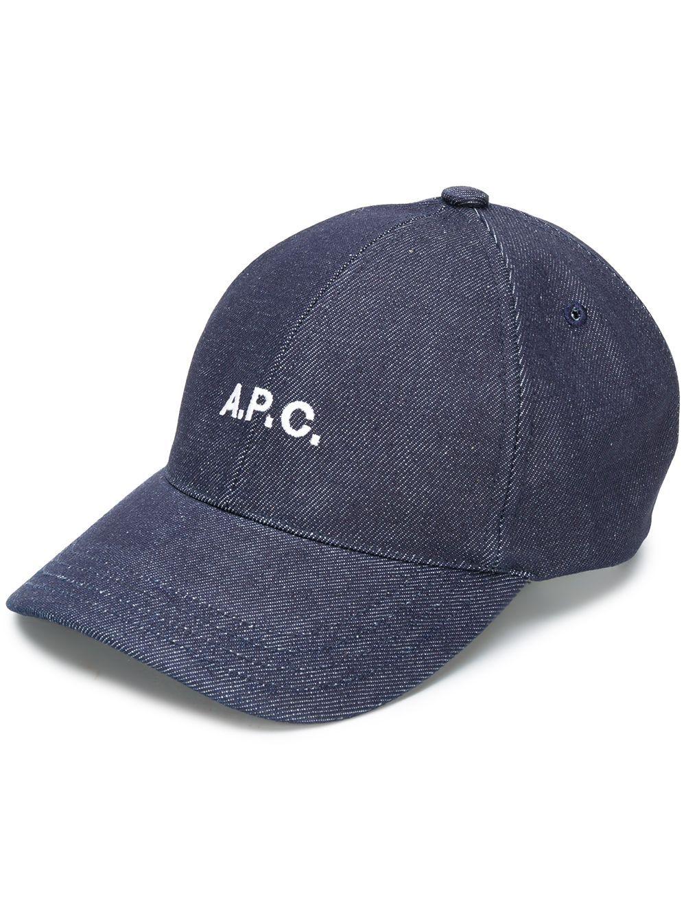 A.P.C. Denim Baseball Cap in Blue for Men - Lyst