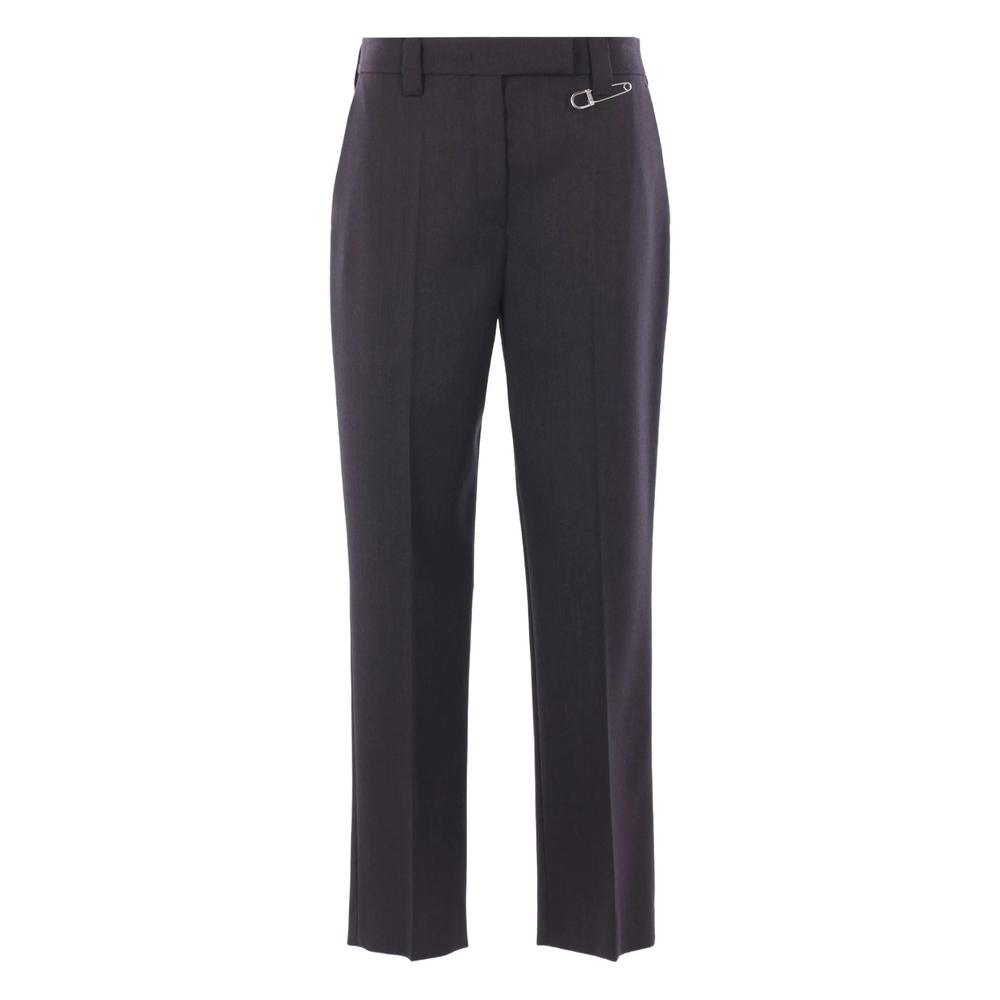 パンツ PRADA Women Straight Pants GFP519SOOO148J F0557 BLACK Women's Prada Pants | Lyst
