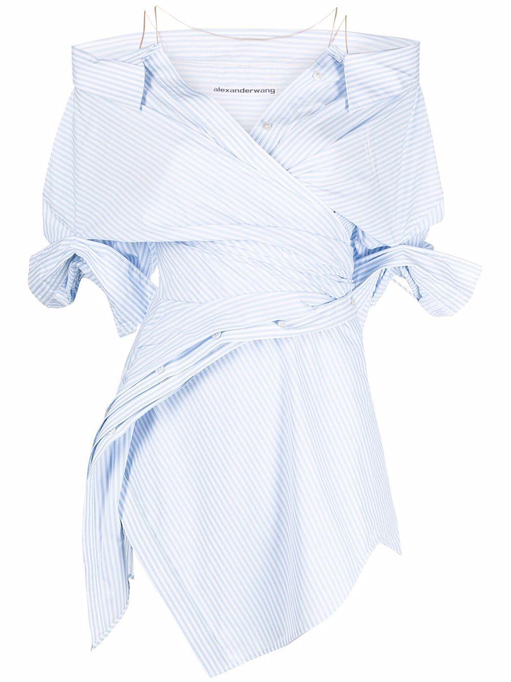 【関税&送料込】Alexander Wang Off Shoulder Ruched Dress ALEXANDER WANG Off-the-shoulder ruched stretch-velvet mini