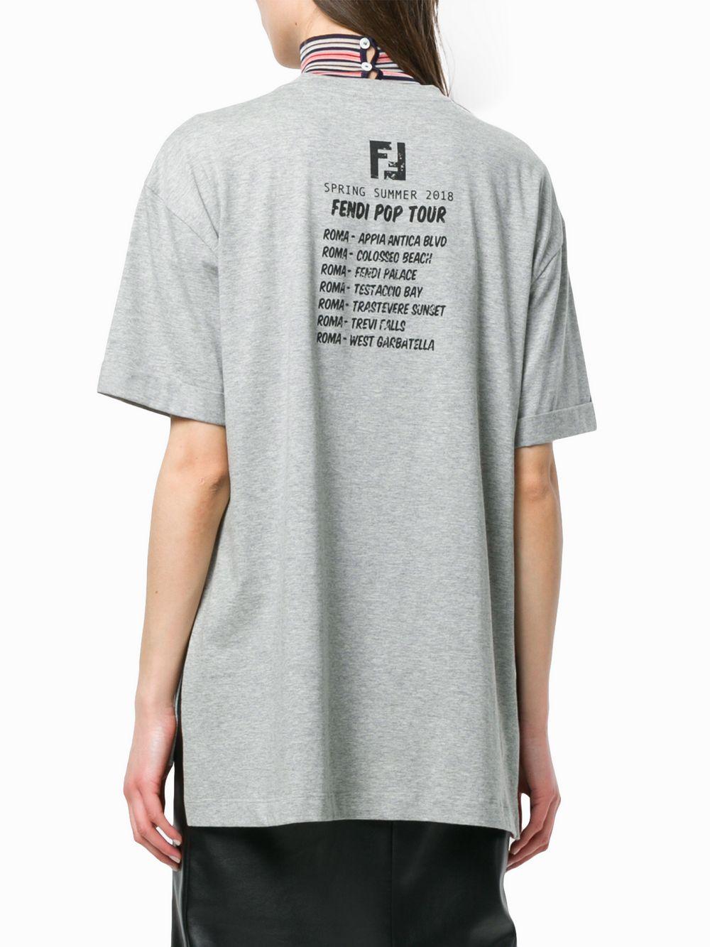 fendi logo t shirt women's