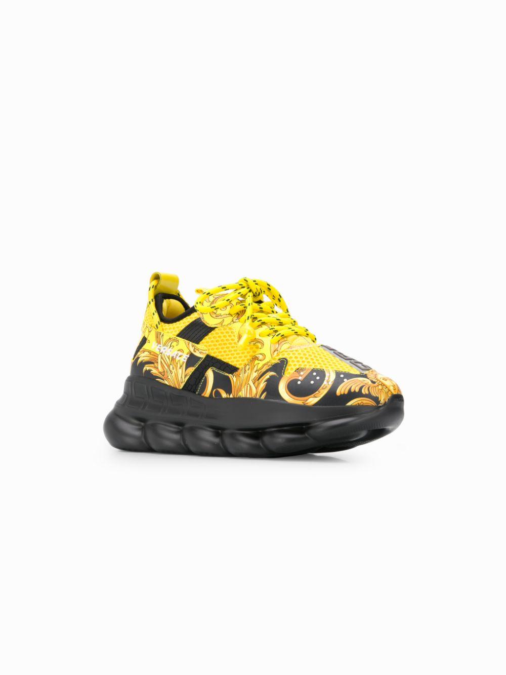 yellow versace sneakers