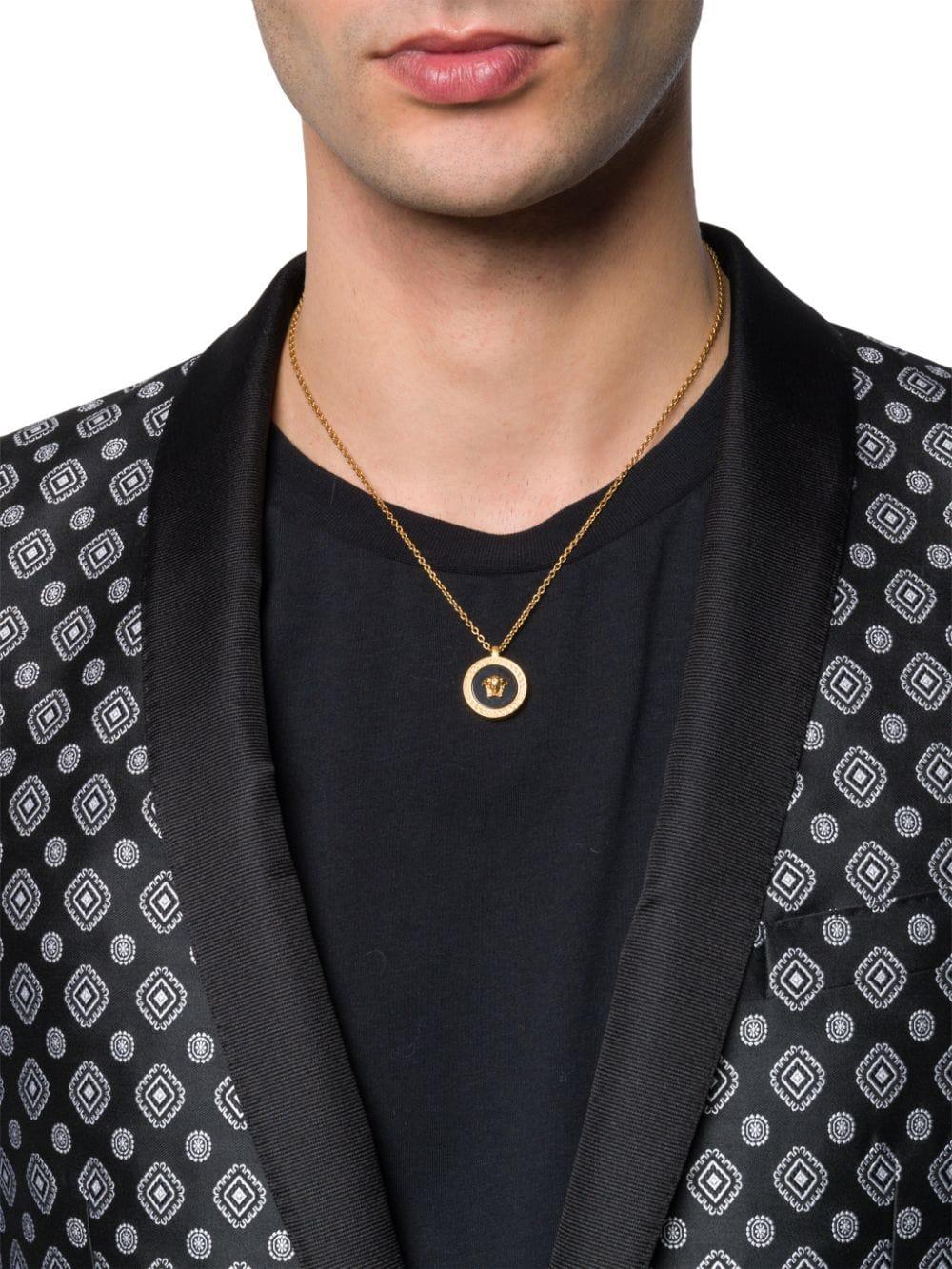 versace pendant necklace mens