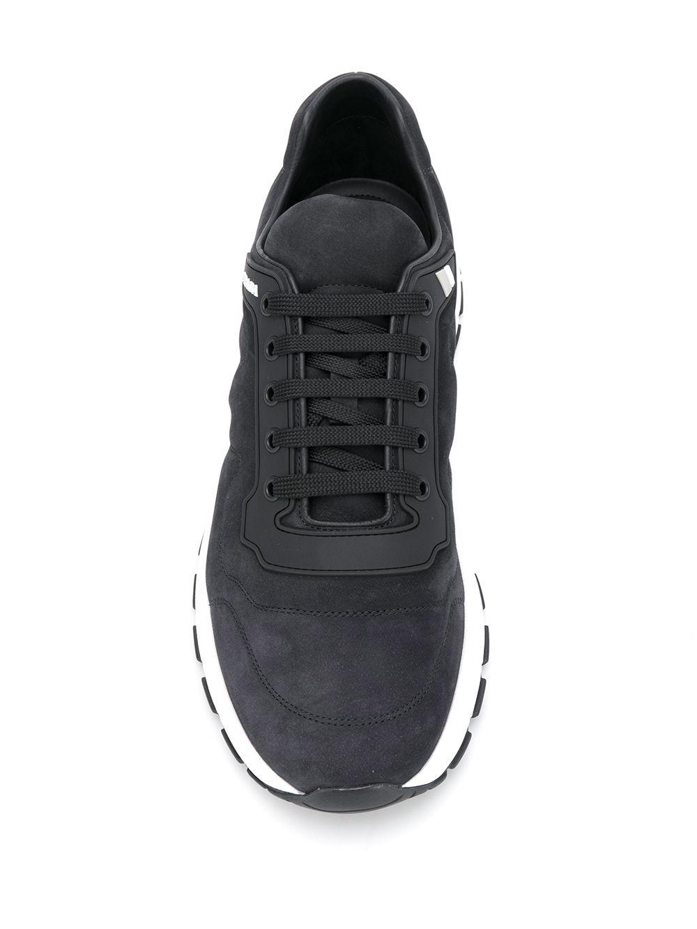 Prada Suede Prax Sneakers in Black for 