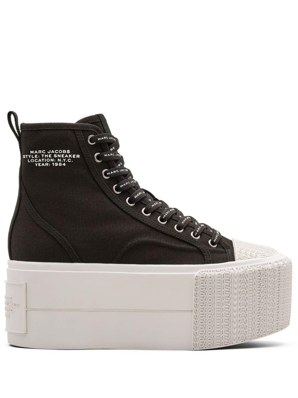 スニーカー MARC JACOBS Woman Sneakers Black 2S5FSN001F23 001 The Sticker Charm Platform High Top Sneaker | Marc Jacobs