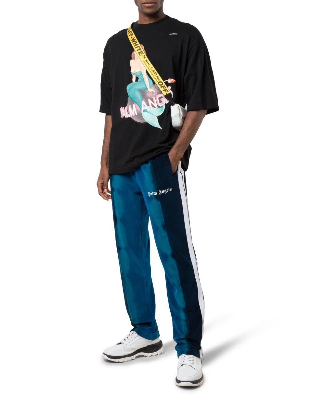 Palm Angels Cotton Mermaid Logo T-shirt 