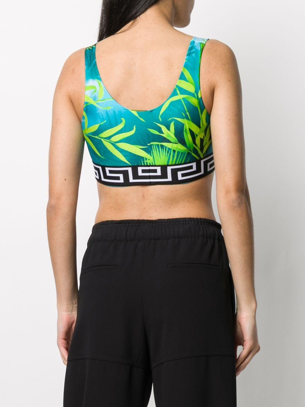 versace jungle print sports bra