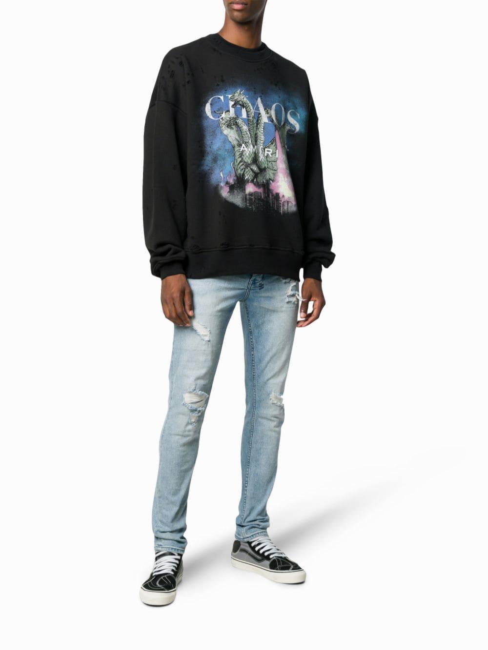 Amiri chaos sweatshirt deals
