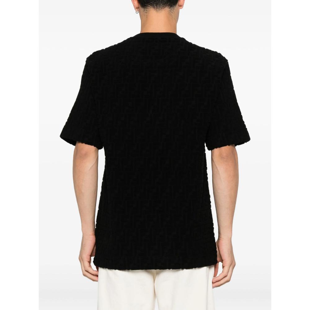 【FENDI】Short Sleeve T-Shirt/追跡+関税+全国送料込み Short sleeve T-shirt with logo detail | Emporium
