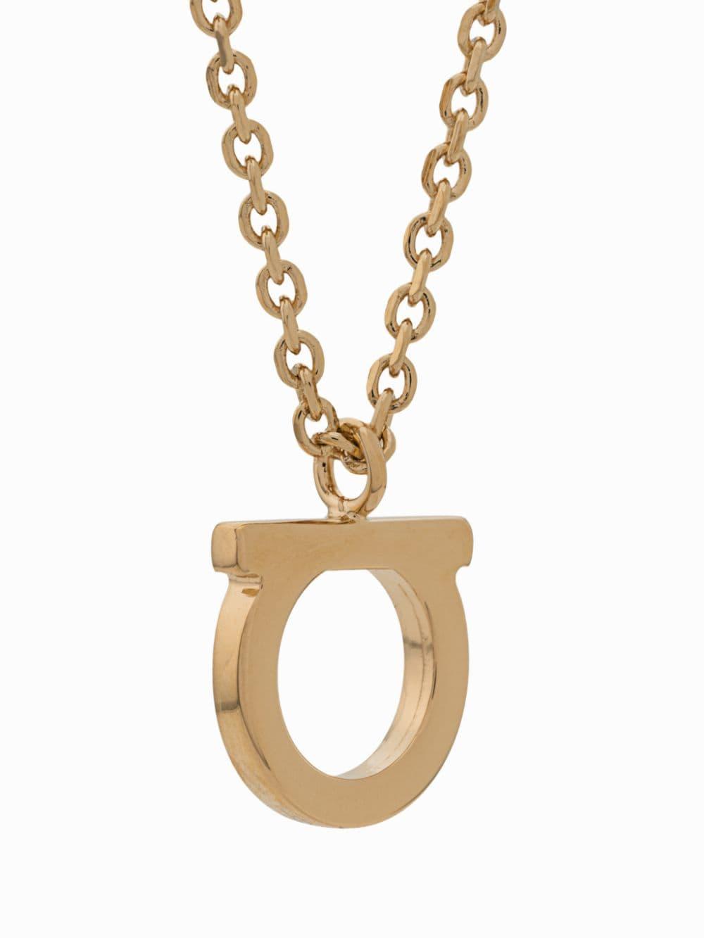Ferragamo Gancini Necklace in Gold (Metallic) - Lyst