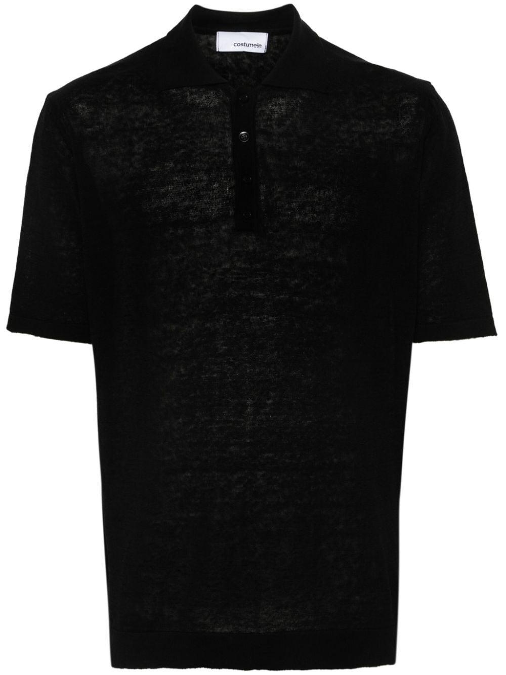 Costumein Knitted Polo Shirt in Black for Men | Lyst