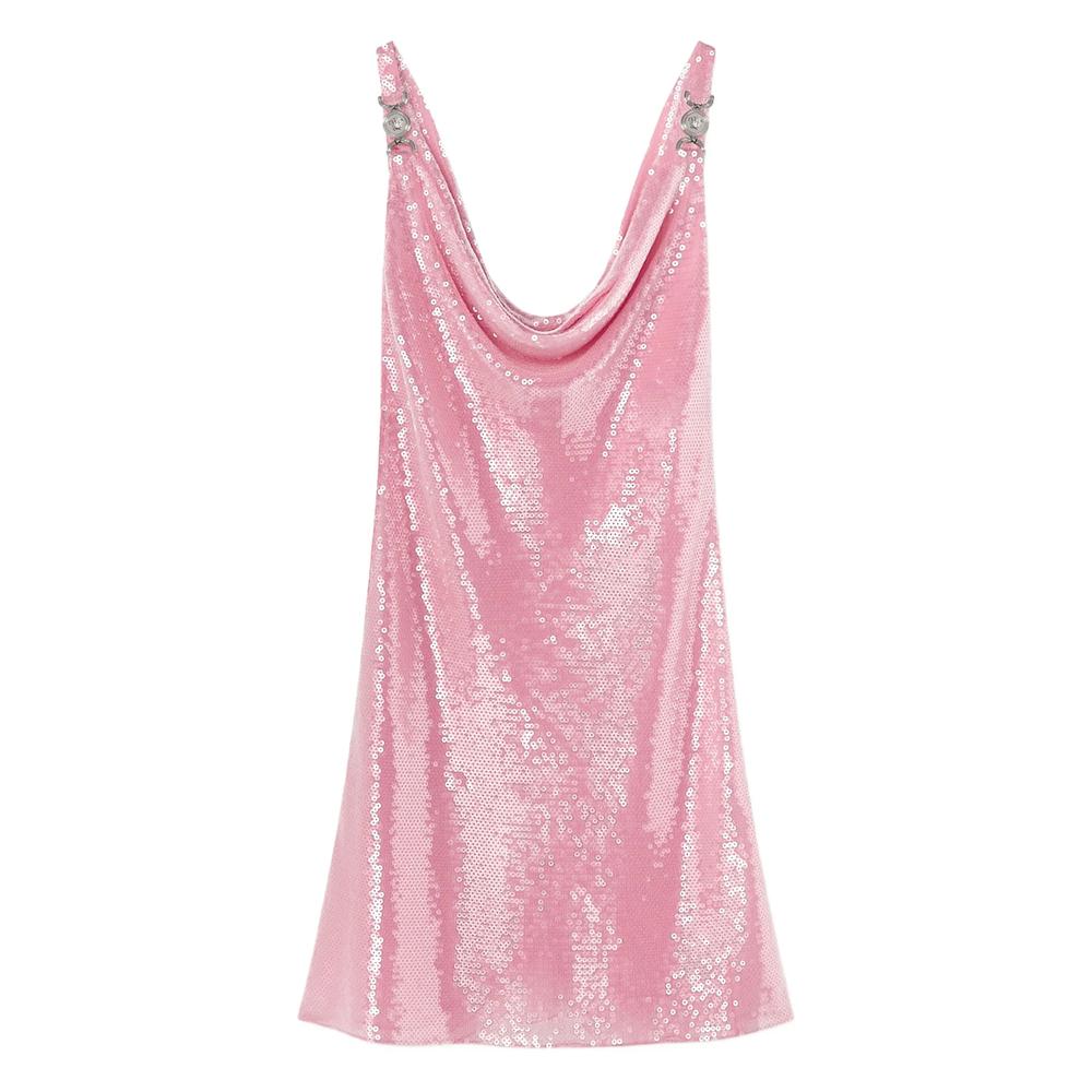 ワンピースその他 VERSACE Women Dresses 1015759 1A11287 1PT20 Pink VERSACE Slip Dresses Women on Sale & Authentic - POIZON