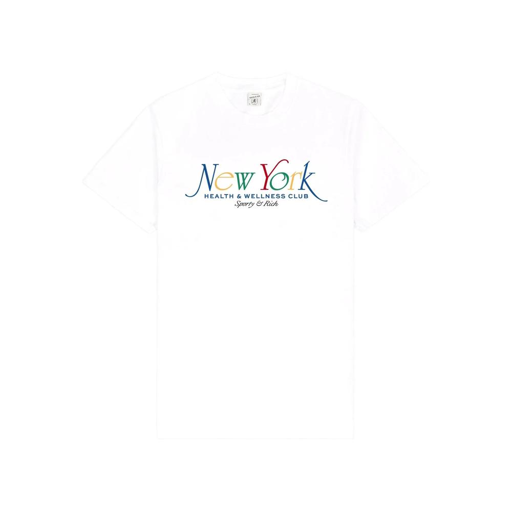 ★Sporty & Rich★ Yacht Club Logo Print Short Sleeve T-Shirt CALIFORNIATSHIRTVERDE-1.jpg?v=