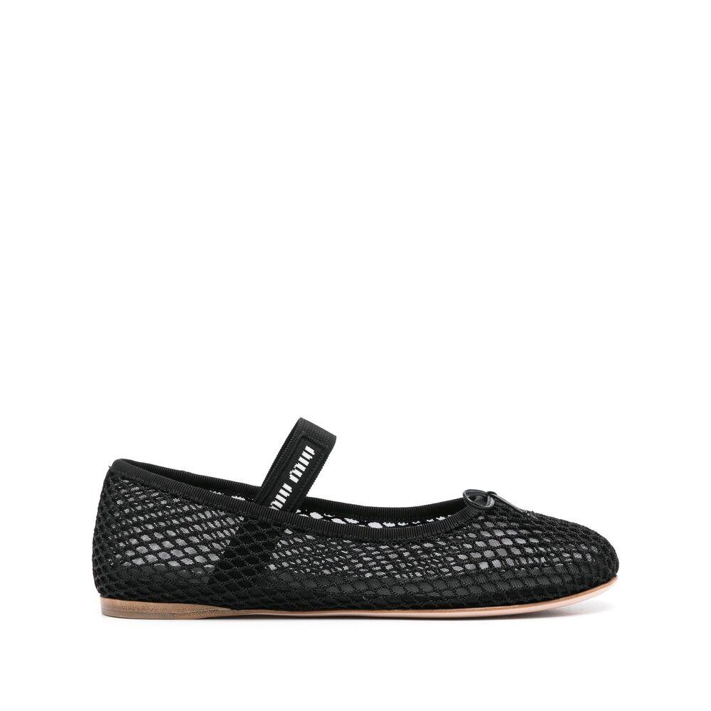 フラットシューズ MIU MIU BLACK LEATHER FLATS s-l400.jpg