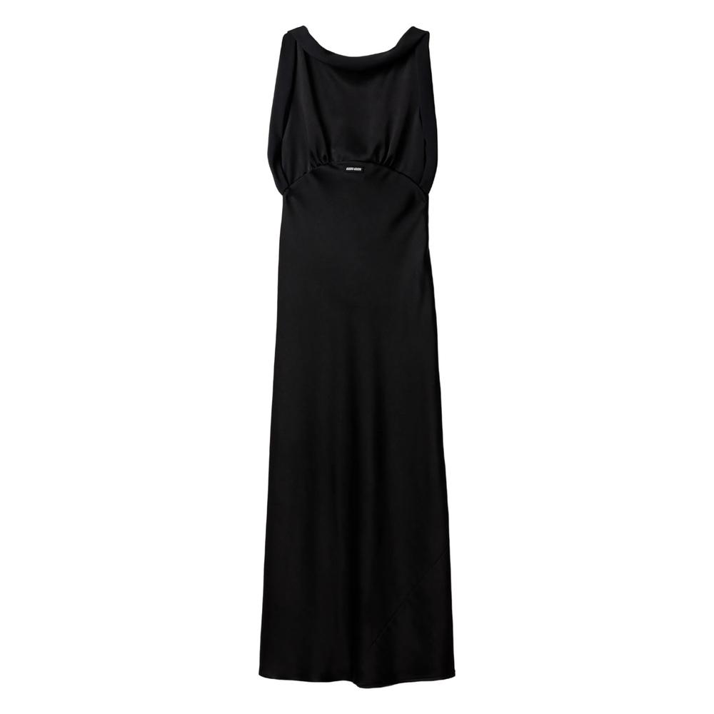 ワンピース Miu Miu Black Stain Long Dress Miu Miu Black Stain Long Dress | italist