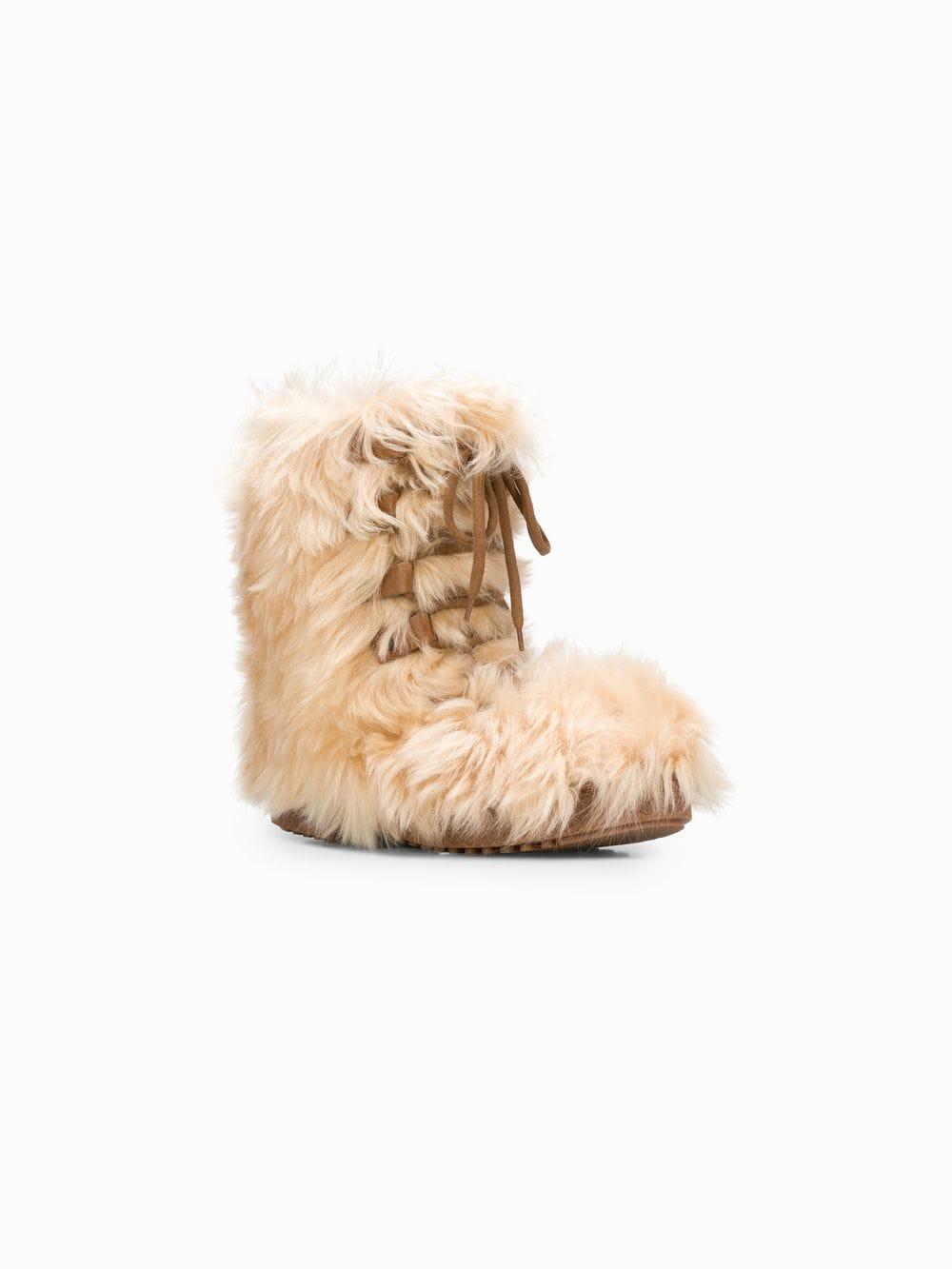 Buy > brown fur boots > in stock