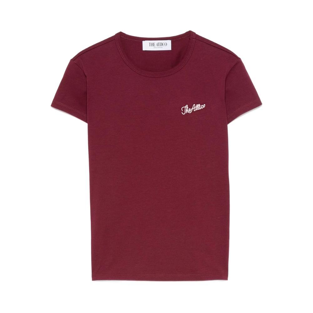 Tシャツ・カットソー The Attico LOGO T-SHIRT The Attico x Highsnobiety mèlange grey t-shirt for Women