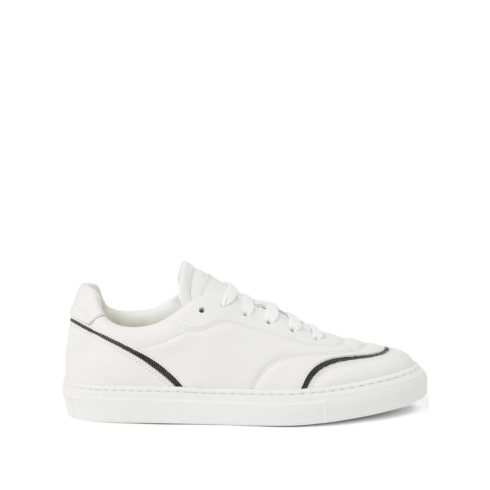 スニーカー BRUNELLO CUCINELLI Women Sneakers MZGSG2907 C7592 WHITE Leather sneakers BRUNELLO CUCINELLI MZGSG2907 C7592 - Gianni