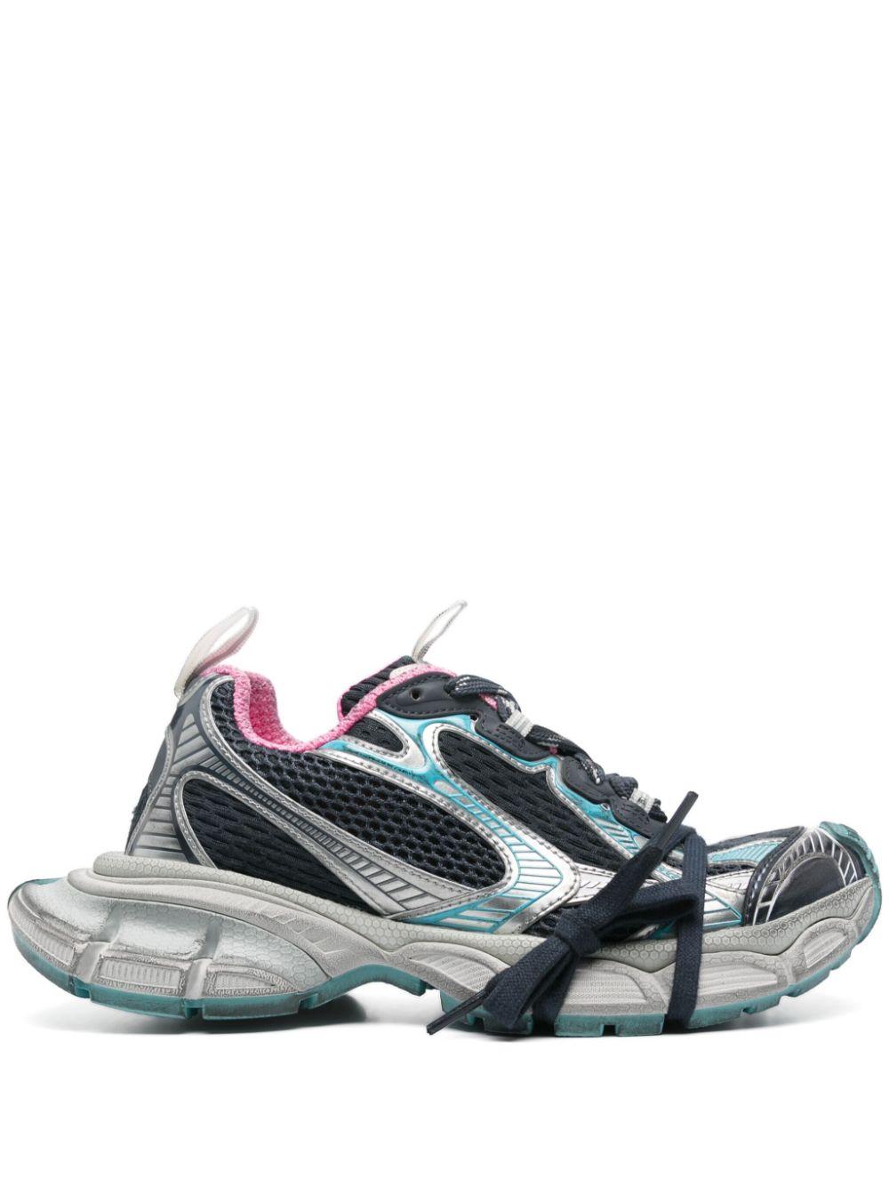 【BALENCIAGA】3XL Sneakers Grey Mix Blue Pink Balenciaga 3xl WMNS Grey / Blue / Pink - Oct 2024