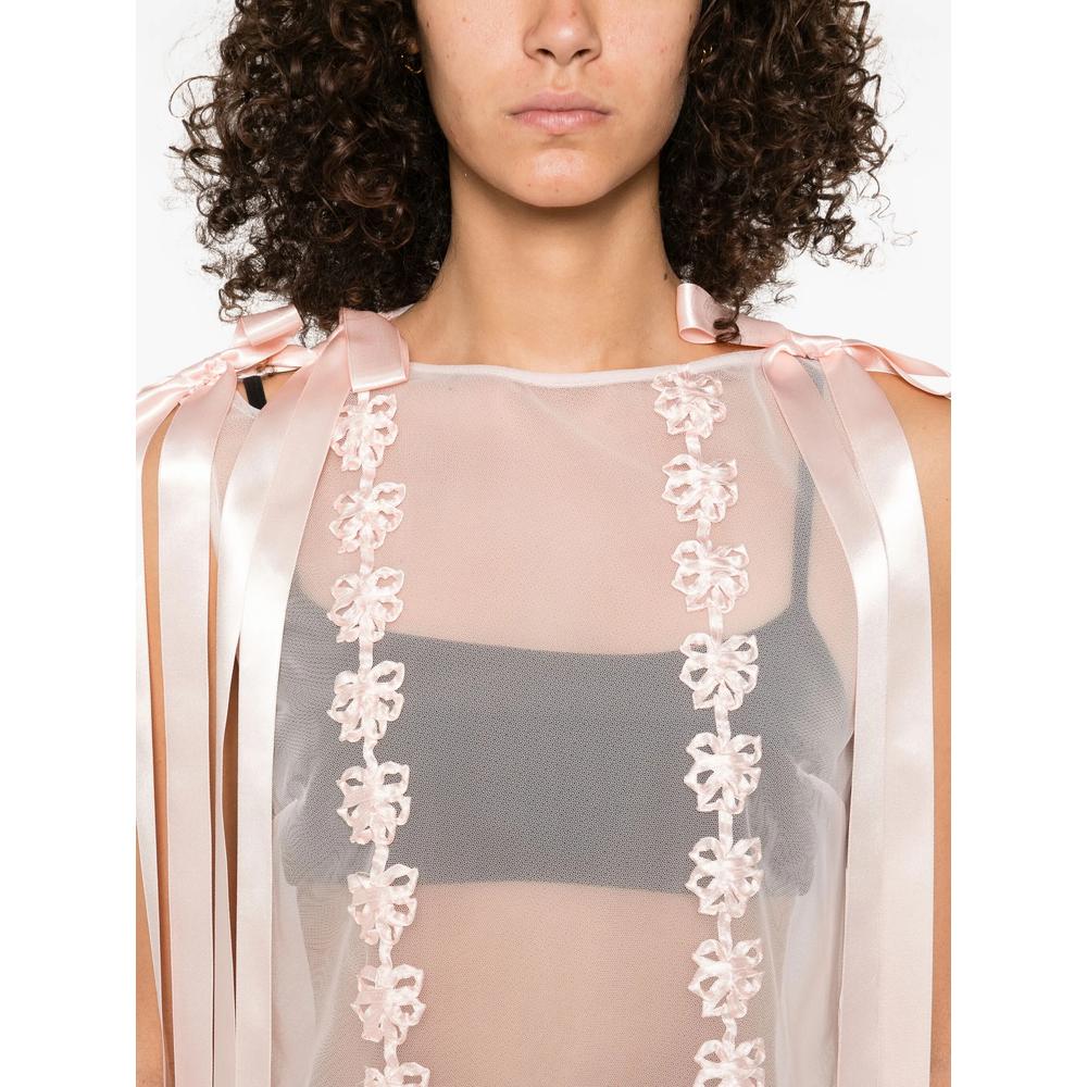 sachin and babi light blue dress SIMONE ROCHA Cherub-Embroidered Cotton Dress main image 1