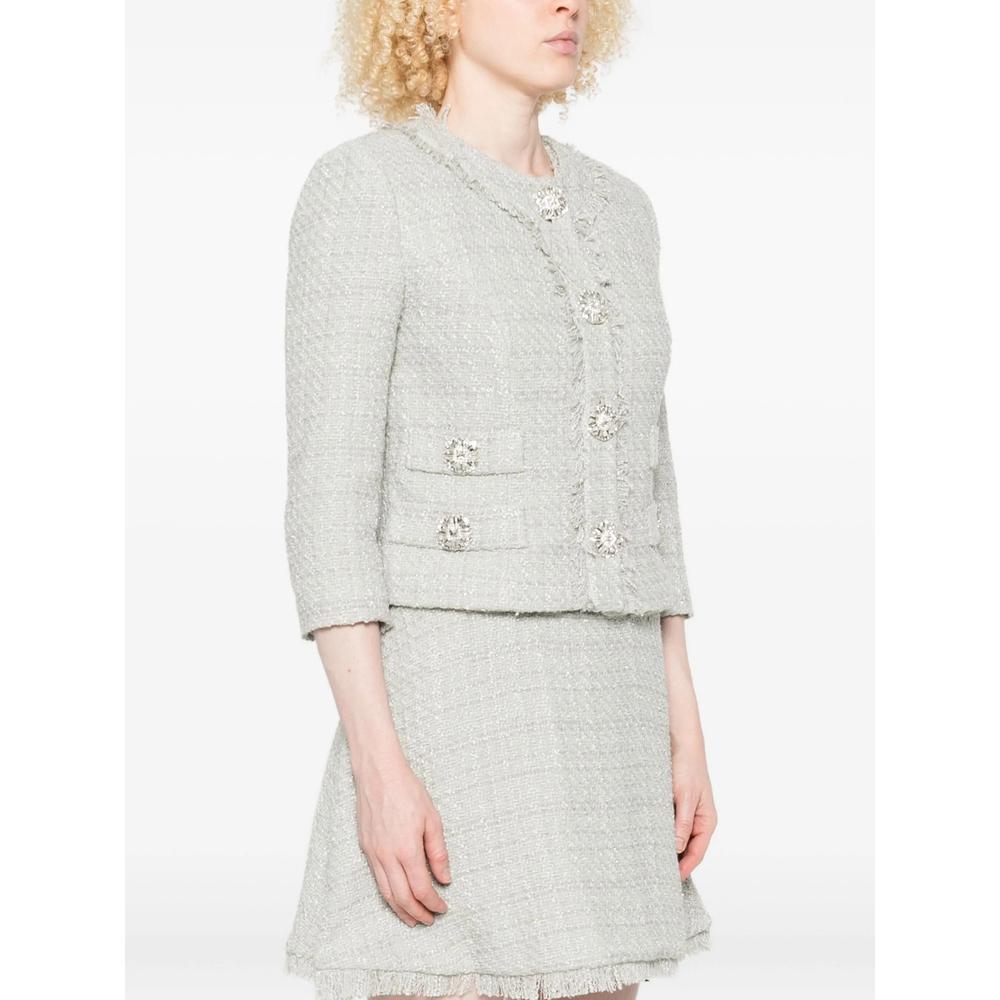 cochan♡Lumignon tweed fringe jacket 白 FRAME The Tweed Fringe Jacket | Harrods DK