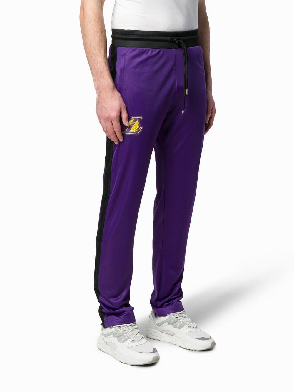 lakers sweatpants purple