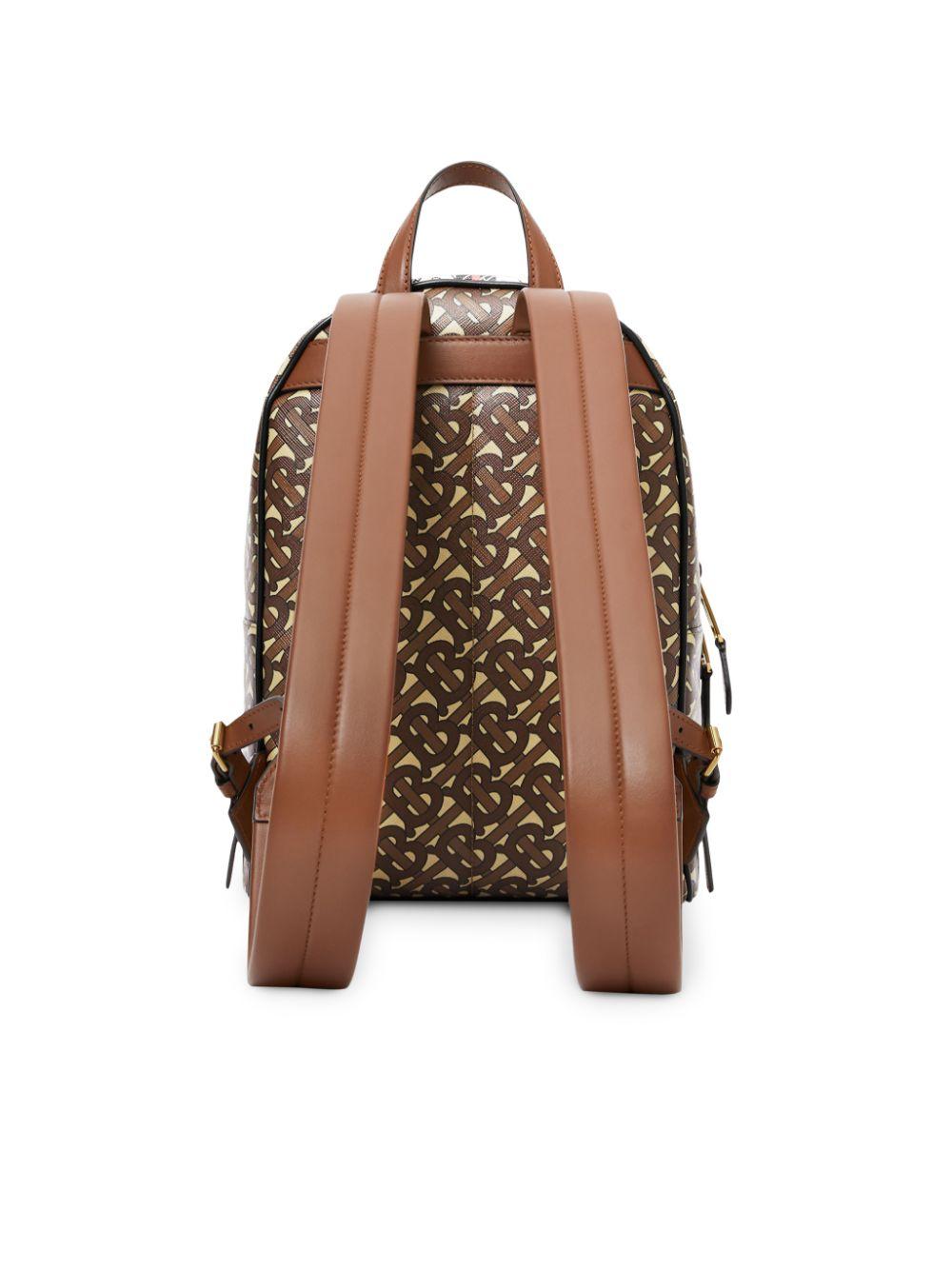 burberry monogram stripe print e canvas backpack