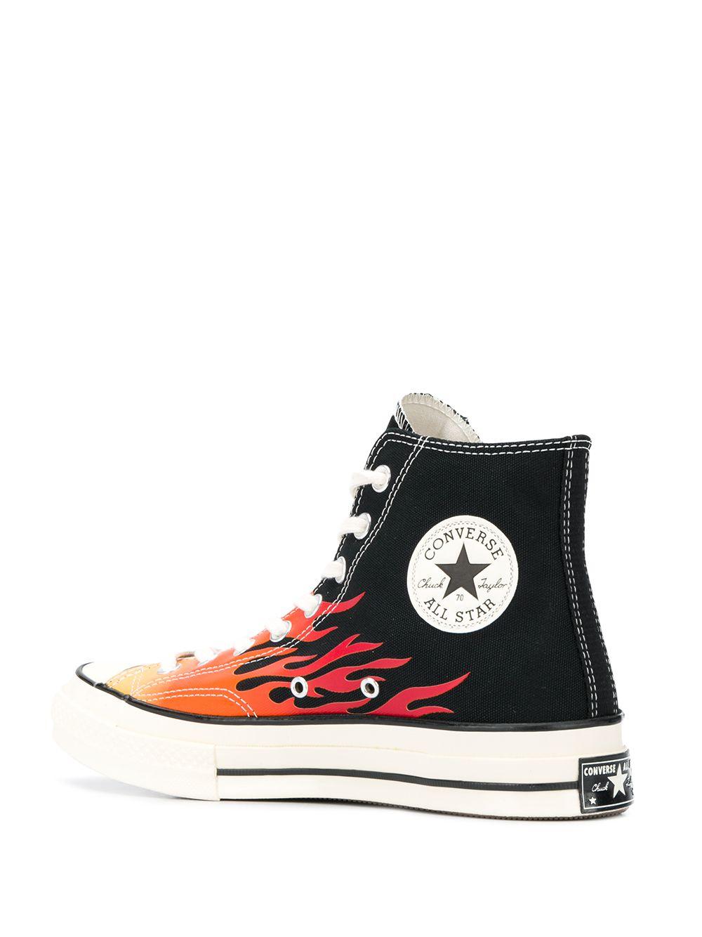 converse flame print