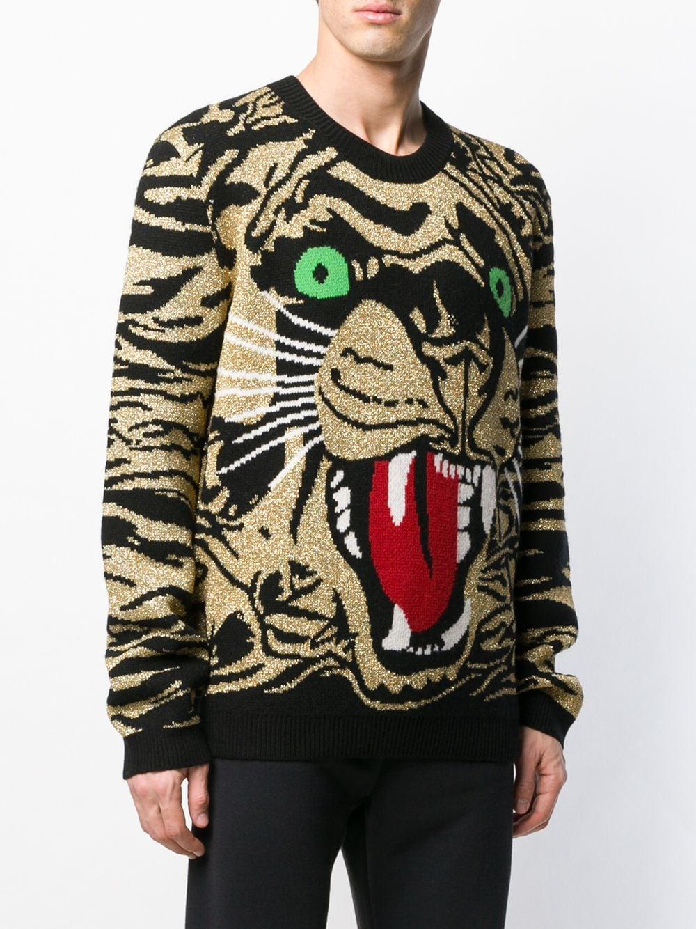 Gucci Wool Metallic Tiger Sweater for 