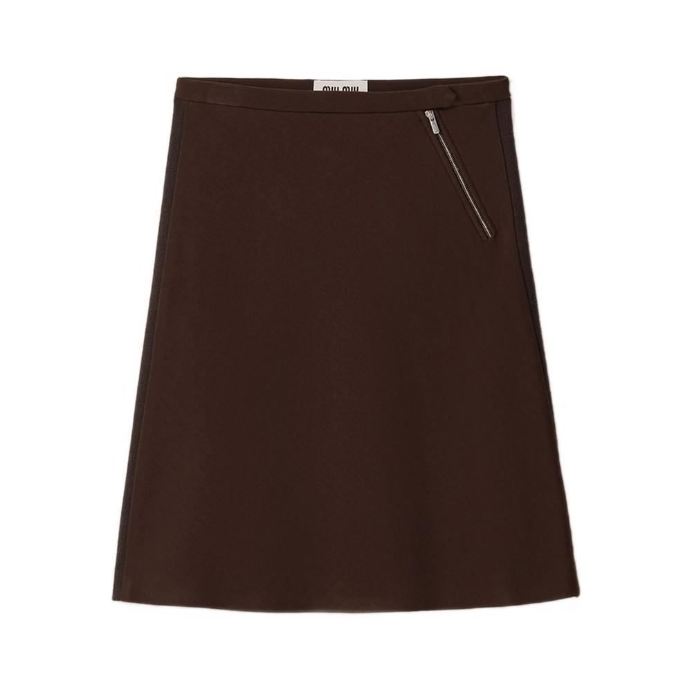 ミニスカート Miu Miu MINI LOGO SKIRT 18386489_39520458_600.jpg