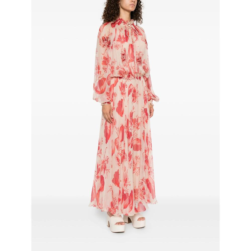 【関税&送料込】Fendi Printed Chiffon Long Dress Fendi Maxi dresses for Women | Online Sale up to 77% off | Lyst