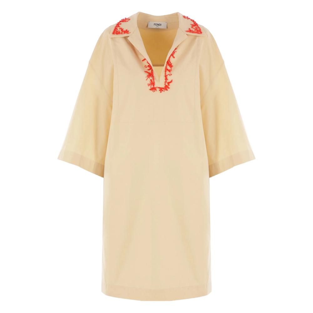 ワンピース FENDI DRESS (FZDC36ASJG) FENDI】フェンディ『ズッカ柄 FFロゴ 半袖ワンピース size40