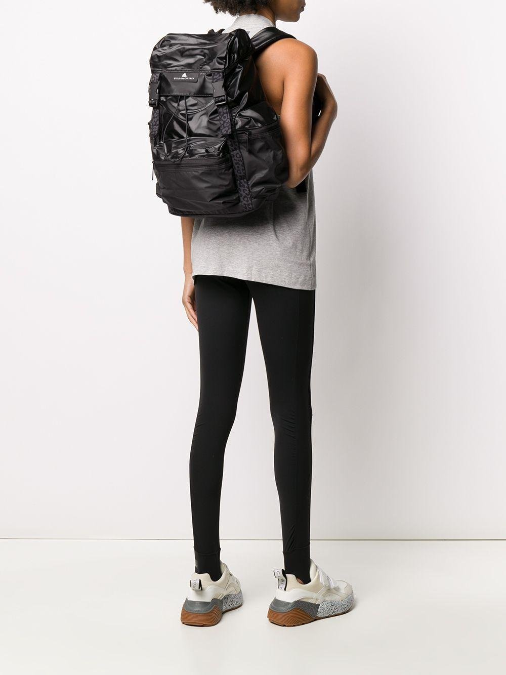 adidas By Stella McCartney Synthetic Animal Print Detail Backpack in Black  | Lyst