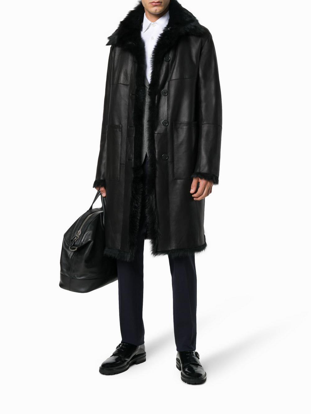 prada fur coat mens
