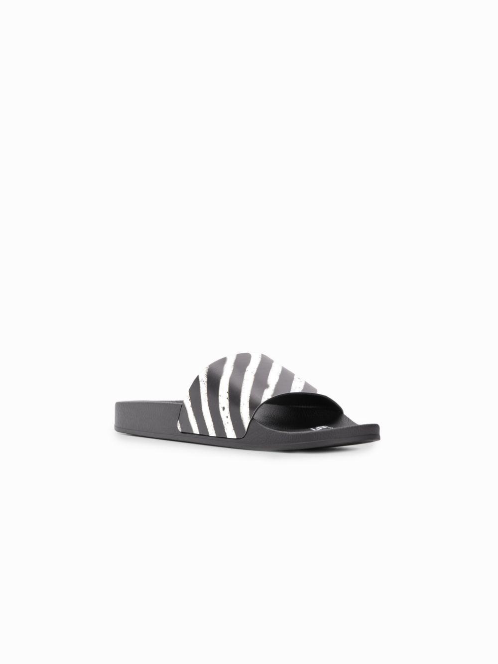 off white black stamp slides