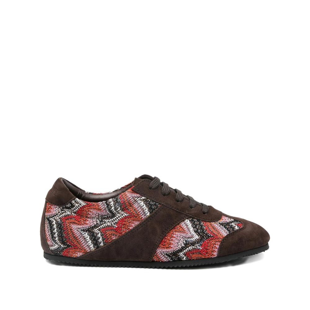 【MISSONI】スニーカー、レザー、お洒落 Missoni - Replica zig-zag canvas sneakers Missoni