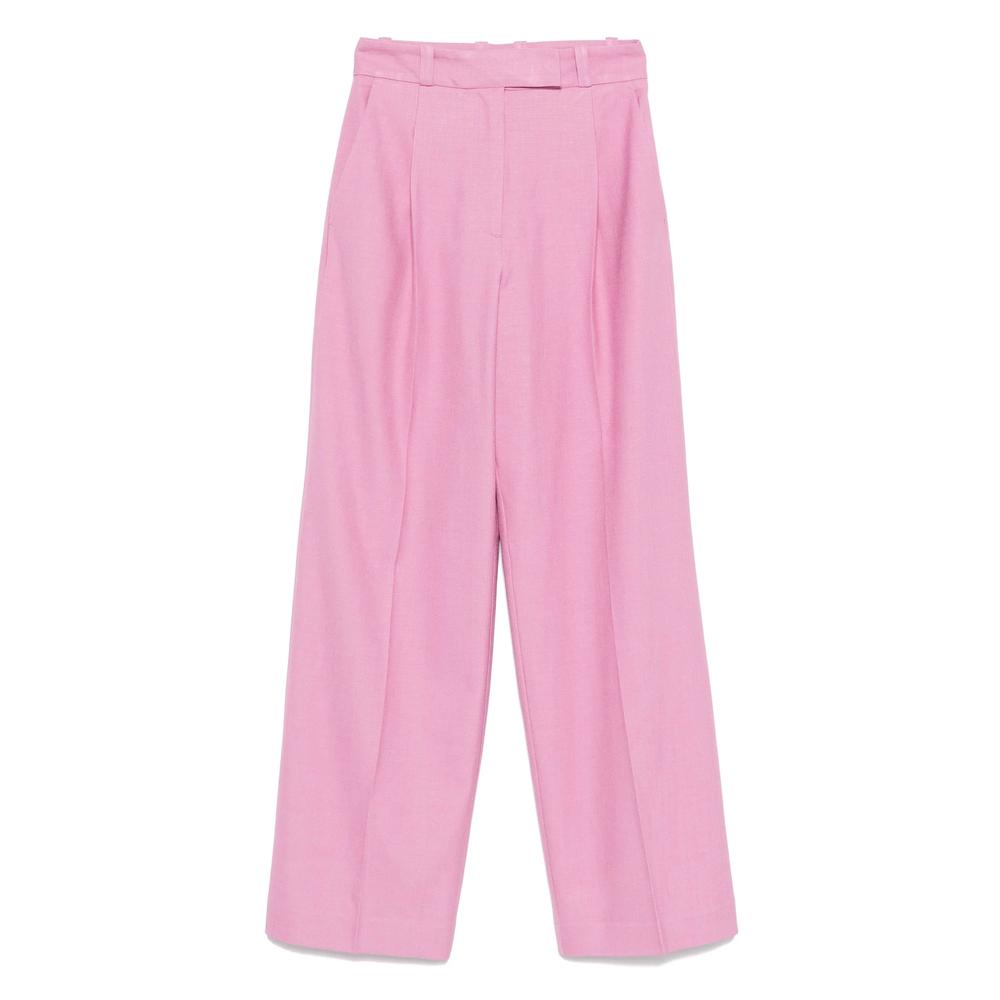 パンツ BAUM UND PFERDGARTEN Women Straight Pants 21012 PINK NOORA TROUSERS | Pink Liberty Flower