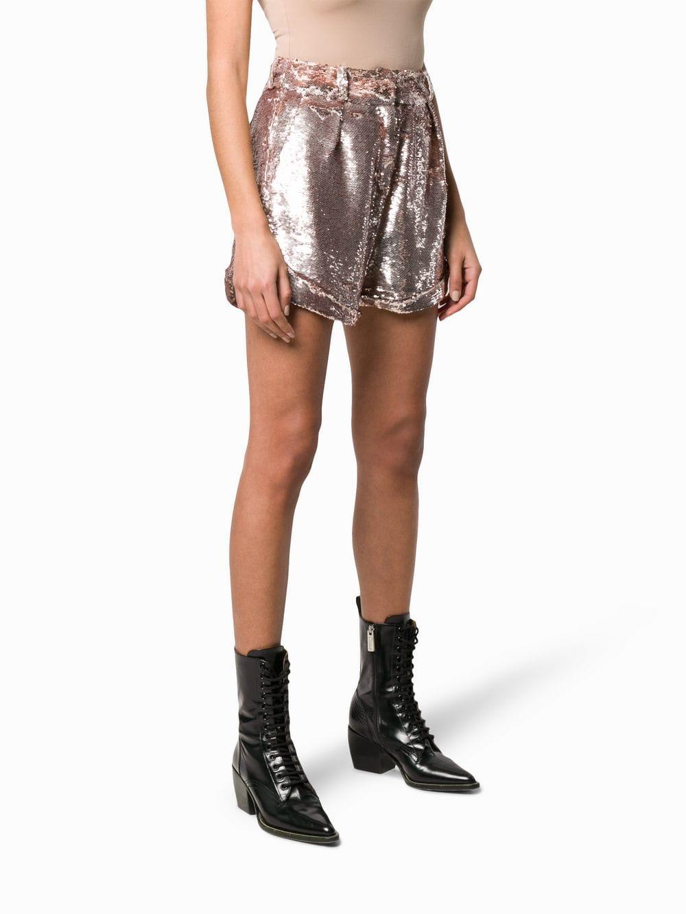 sequin gold shorts