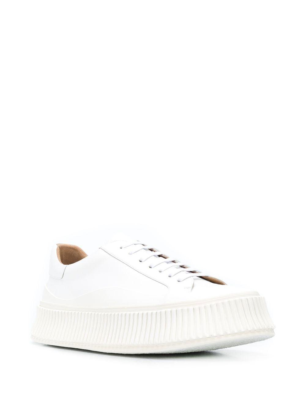 Jil Sander Leather Low-top Sneakers in White for Men - Lyst
