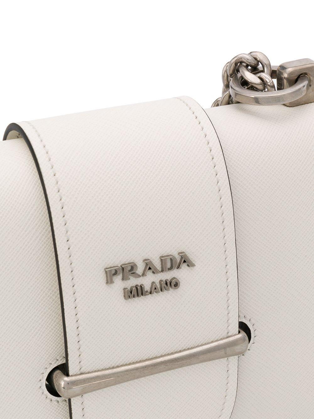 prada white leather bag