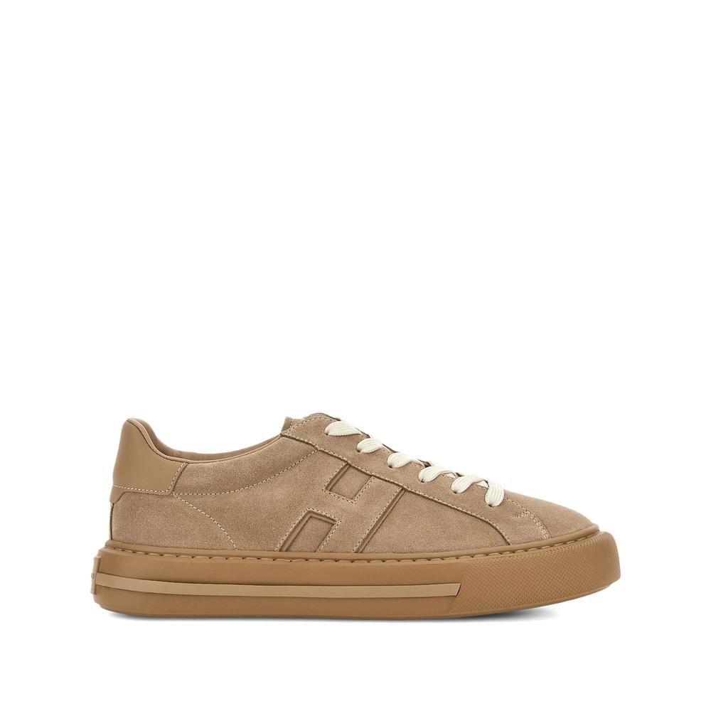 【送料&関税込】Hogan Round Toe Panelled Sneakers Sneakers Hogan H-Stripes BLACK for Woman