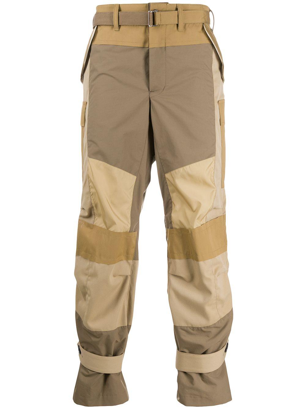 Sacai Parachute Pants With Straps in Natural for Men - Lyst