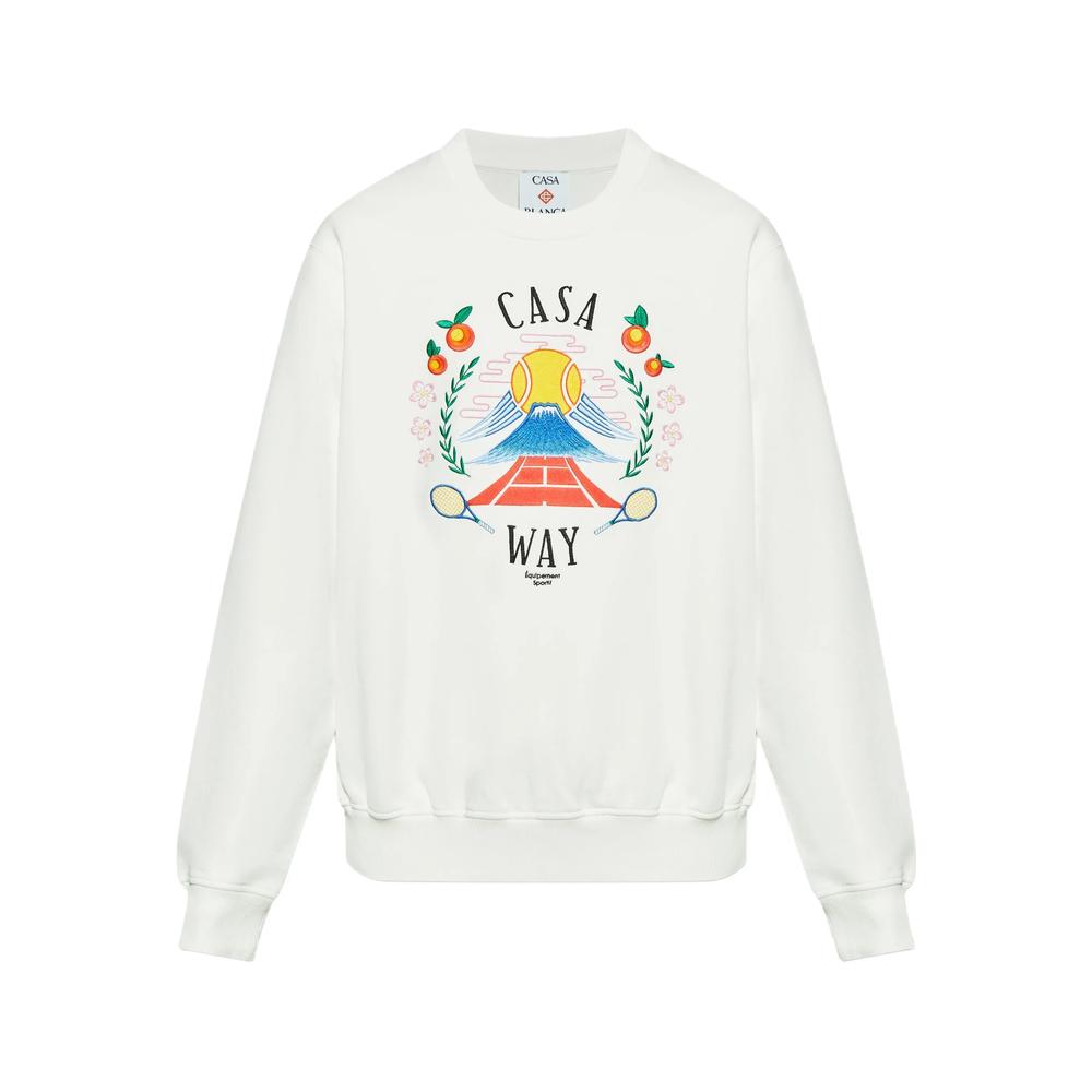 パーカー・フーディ Casablanca White cotton sweatshirt Casablanca organic-cotton Hoodie | White | FARFETCH